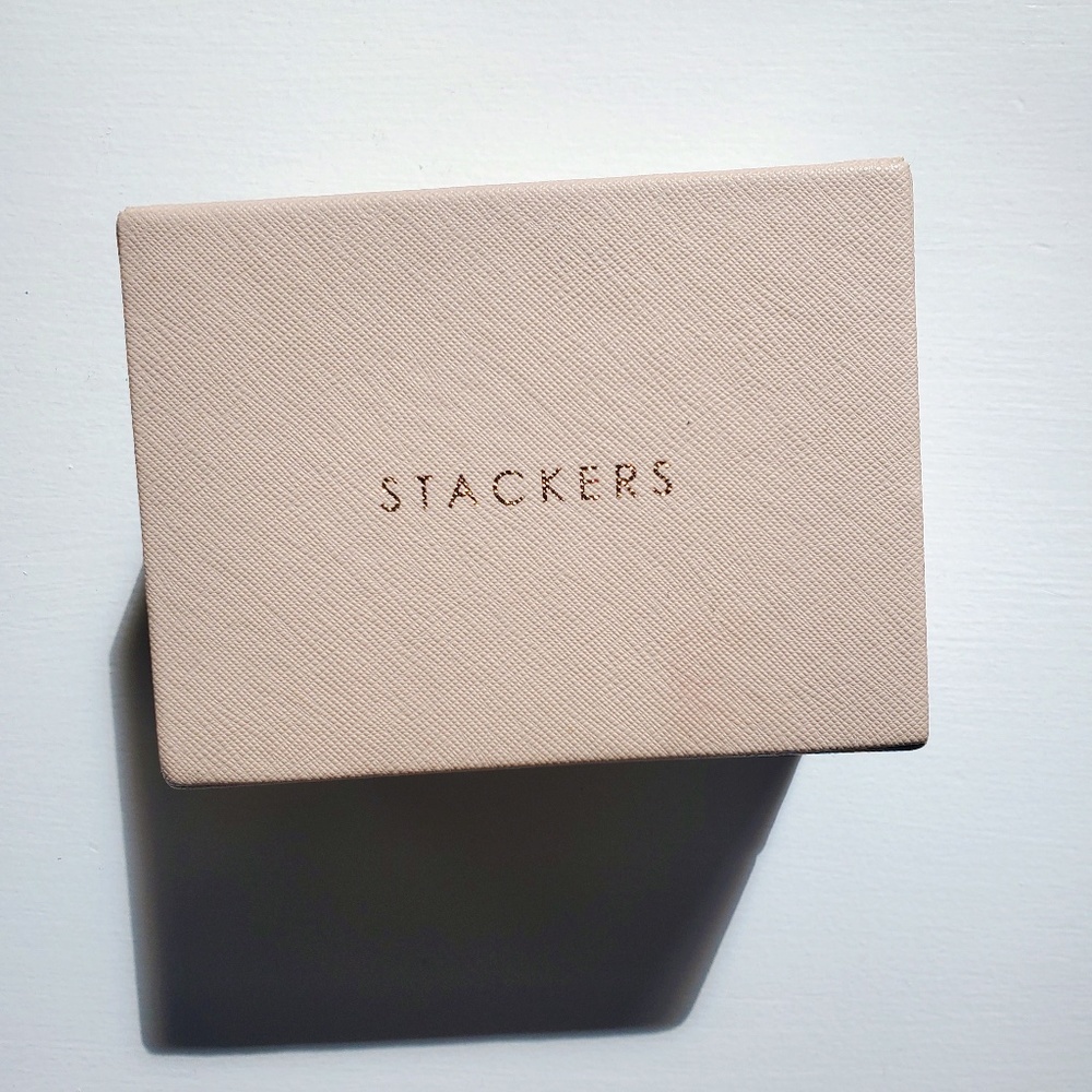 Stackers blush pink jewelry organizer, fair condition